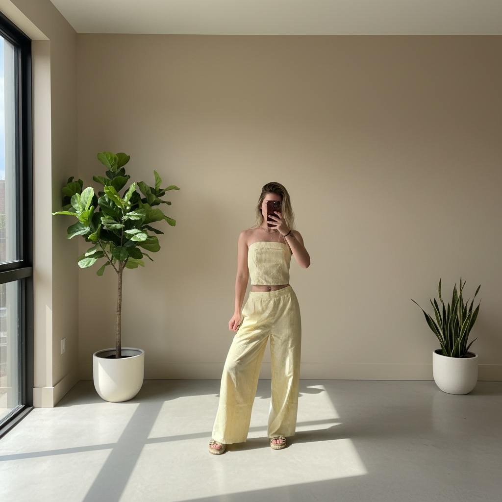 Ensemble à rayure